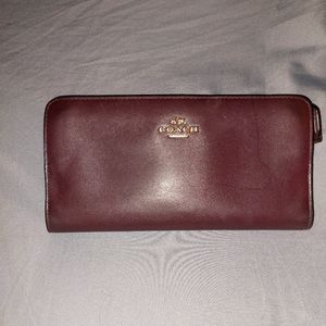 Leather Coach Checkbook Wallet. Bundle up and save.